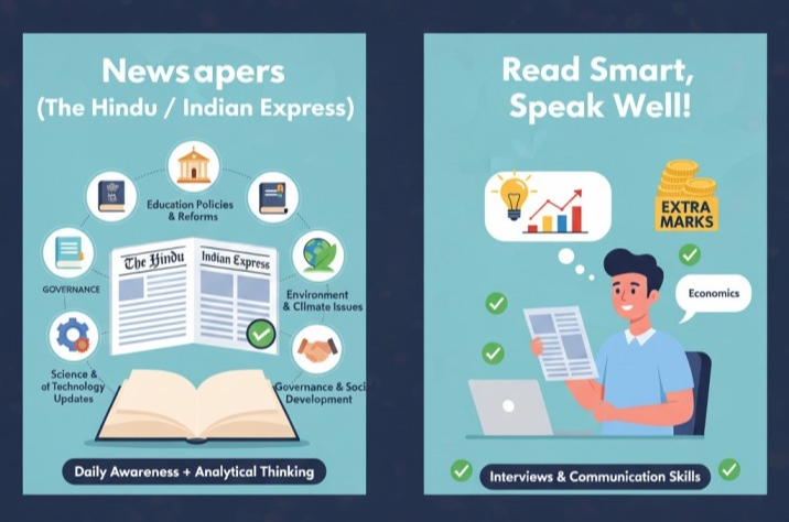 Newspapers (The Hindu / Indian Express)