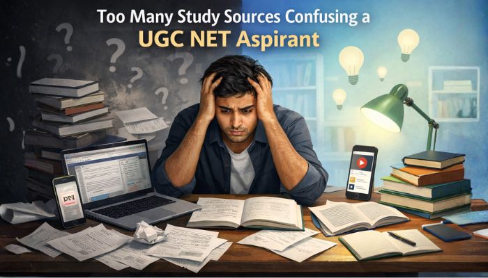 Too Many Study Sources Confusing a UGC NET Aspirant